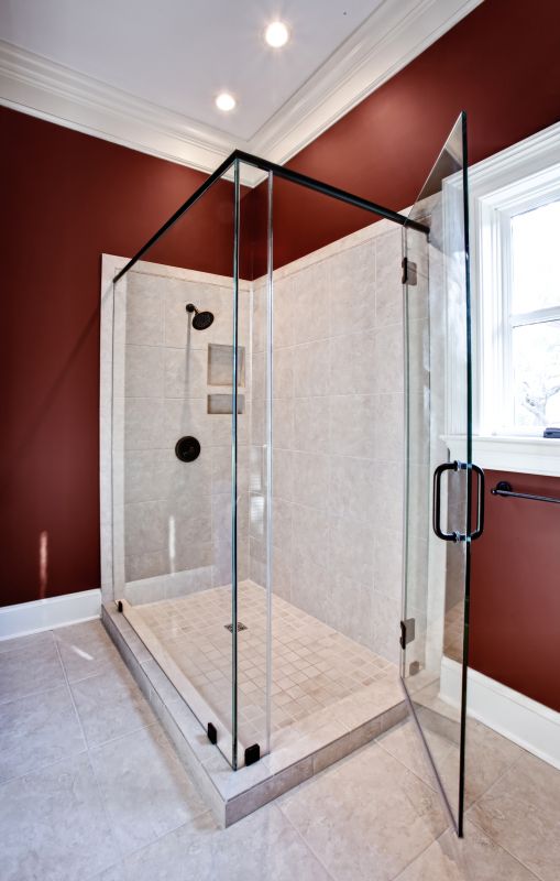 Walk-In Shower with Frameless Doors
