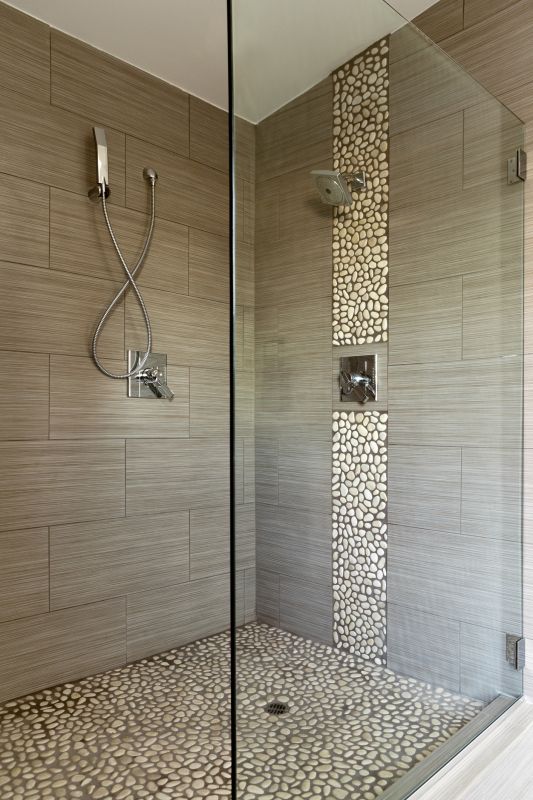 Stylish Shower with Accent Tiles
