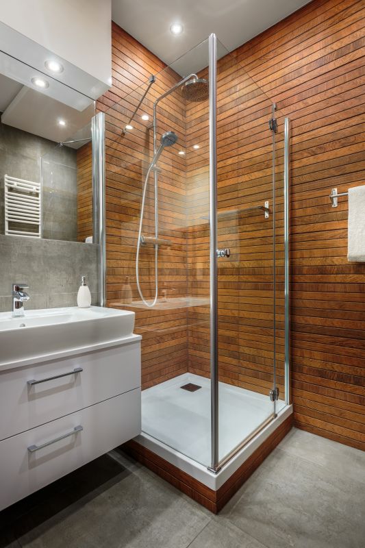 Shower with Built-In Shelves